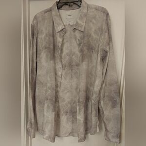 DKNY  Long Sleeve Marble Slim Fit Shirt Sz XXL